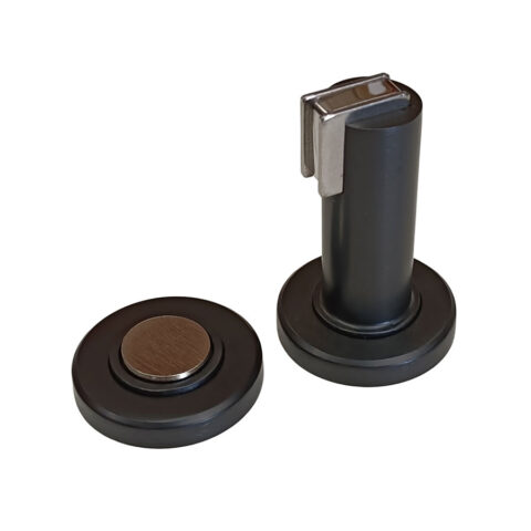 Magnetic Round Door Stop Matte Black