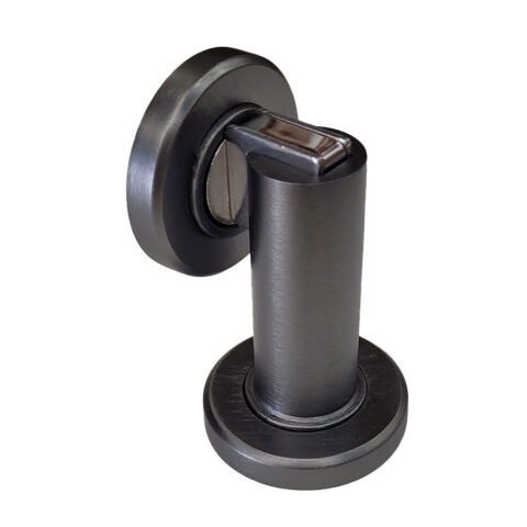 Magnetic Round Door Stop Satin Black Nickel