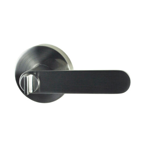 Nidus Spring Privacy Lever Brushed Nickel