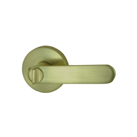 Nidus Spring Privacy Lever Satin Brass