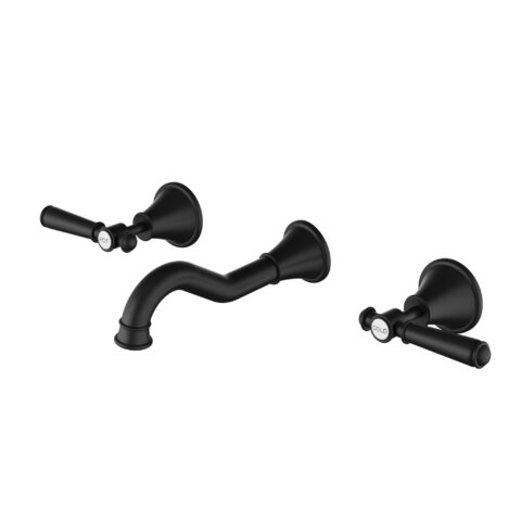 Ikon Clasico Bath Tap Set Matte Black