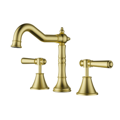 Ikon Clasico Basin Tap Set Brushed Gold