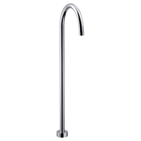 P & P Yale Round Floor Bath Spout Chrome