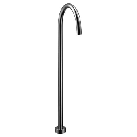 P & P Yale Round Floor Bath Spout Gunmetal