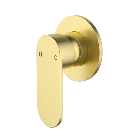 P&P Plus Sora SS Wall Mixer Trim Kit Brushed Gold