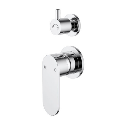 P&P Plus Sora SS Wall Diverter Mixer Trim Kit Chrome