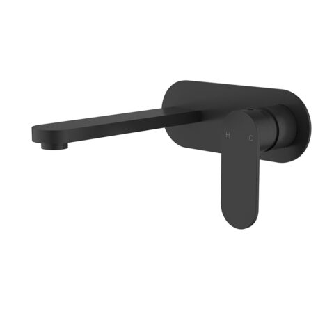 P&P Plus Sora SS Wall Basin Mixer Trim Kit Matte Black