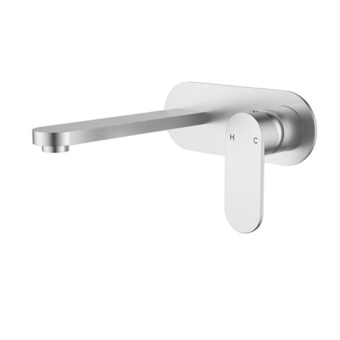 P&P Plus Sora SS Wall Basin Mixer Trim Kit Stainless Steel