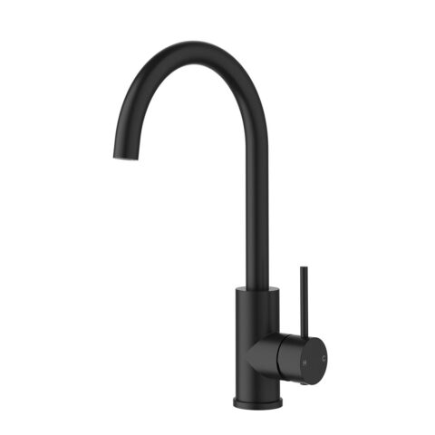 P&P Plus Otus Slimline Gooseneck Sink Mixer Matte Black