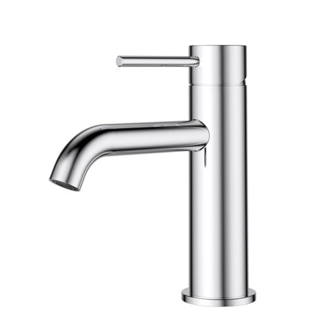 P&P Plus Otus Slimline Basin Mixer Curved Spout Chrome
