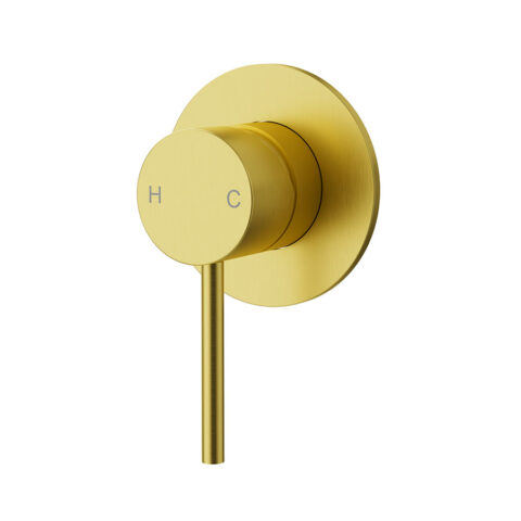 P&P Plus Otus Slimline Wall Mixer Trim Kit Brushed Gold