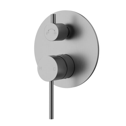 P&P Plus Otus Slimline Wall Mixer Diverter Trim Kit Stainless Steel