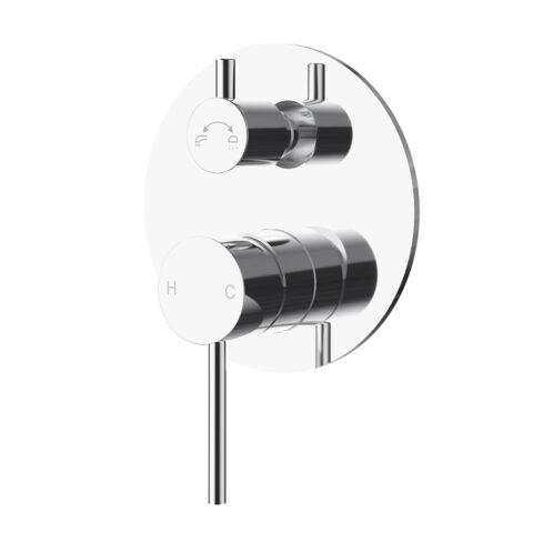 P&P Plus Otus Slimline Wall Mixer Diverter Trim Kit Chrome