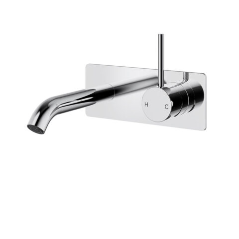 P&P Plus Otus Slimline Wall Basin Mixer Trim Kit Lever Up Chrome