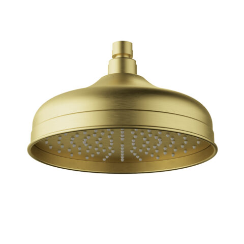 Ikon Clasico Round Shower Head Brushed Gold