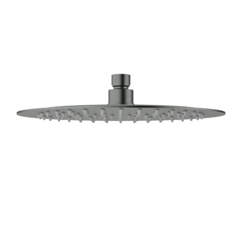 P & P Dove Round Shower Head Gunmetal