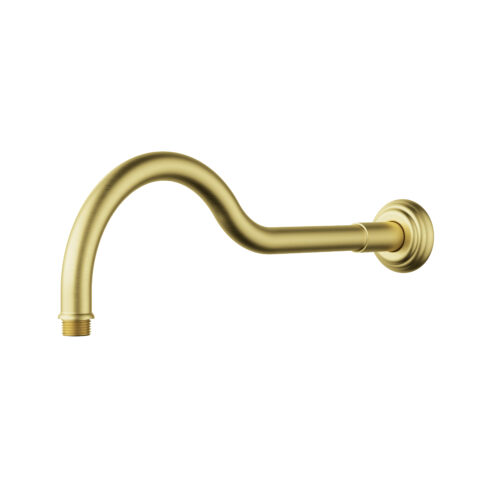 Ikon Clasico Horizontal Shower Arm Brushed Gold