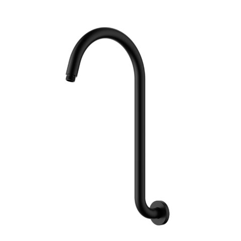 Ikon Clasico Gooseneck Shower Arm Matte Black