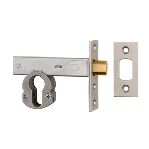 Iver Euro Mortice Deadbolt Only Satin Nickel