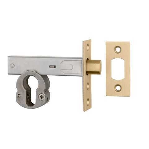 Iver Euro Mortice Deadbolt Only Brushed Gold PVD