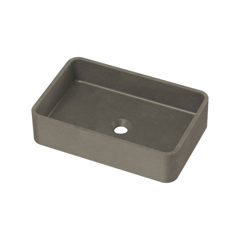 Ikon Zale Rectangle 500mm Concrete Countertop Basin