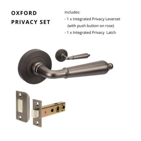 Zanda Oxford Round Door Handle Lever Set