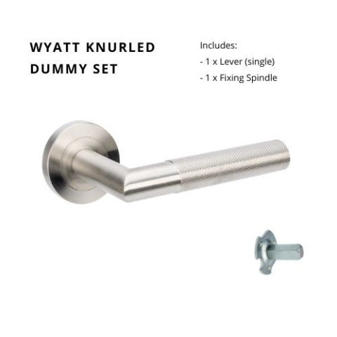 Zanda Wyatt Round Dummy Left Hand Lever Satin Stainless Steel