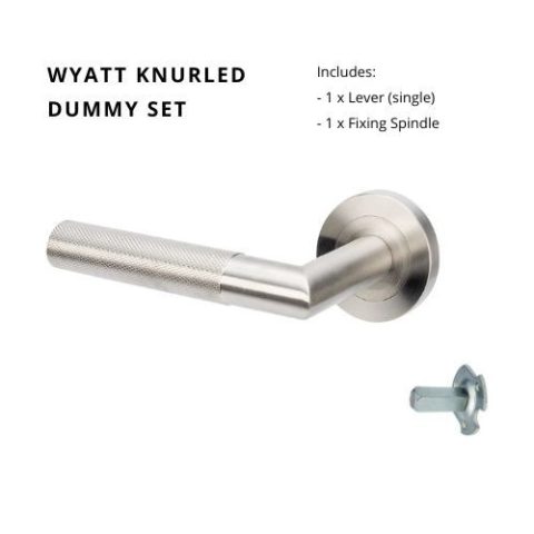 Zanda Wyatt Round Dummy Right Hand Lever Satin Stainless Steel