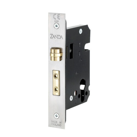 Zanda Round Key-Key Roller Mortice Lock Kit Stainless Steel