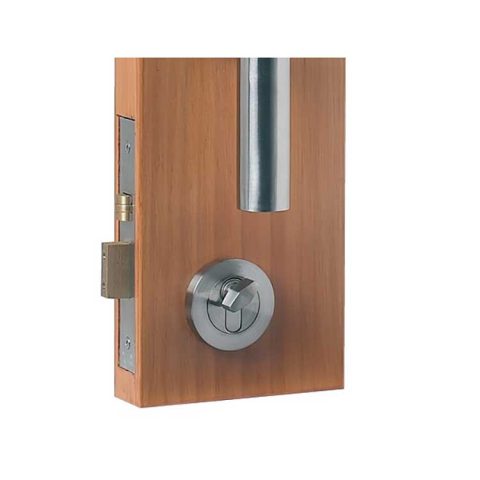 Zanda Round Key-Turn Roller Mortice Lock Kit Stainless Steel