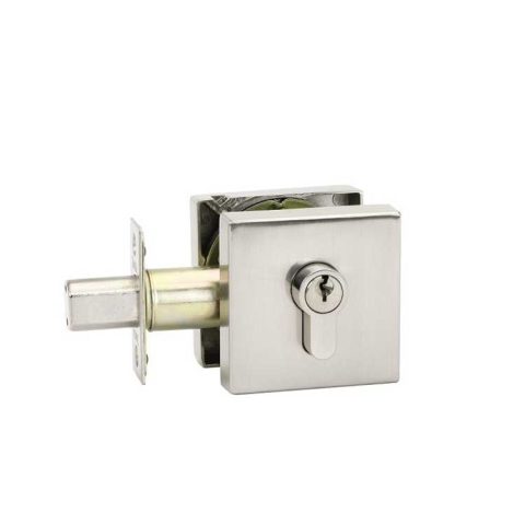 Zanda Triad Square Slimline Key/Key Deadbolt Brushed Nickel