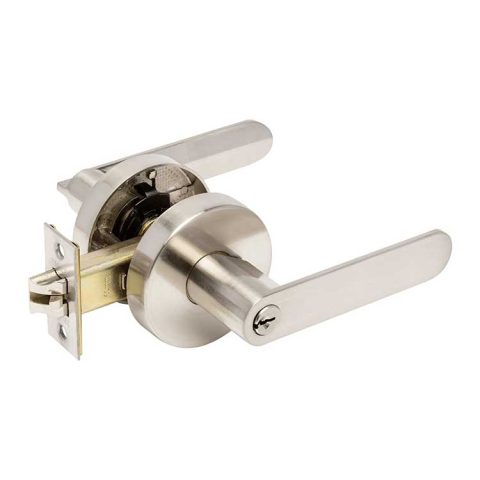 Zanda Sceptre Round Combination Lever Set Brushed Nickel