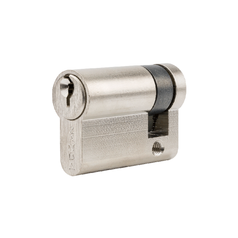 Zanda 35mm Euro Half Cylinder Key Brushed Nickel