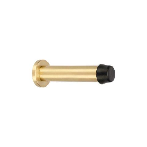 Zanda 85mm Round Door Stop Satin Brass