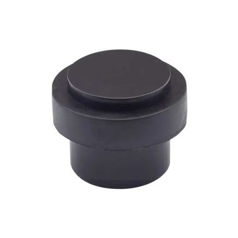 Zanda 38x38mm Round Floor Mounted Door Stop Matte Black