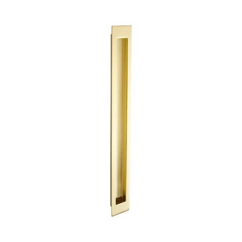 Zanda Verve 300mm Sliding Door Flush Pull Satin Brass