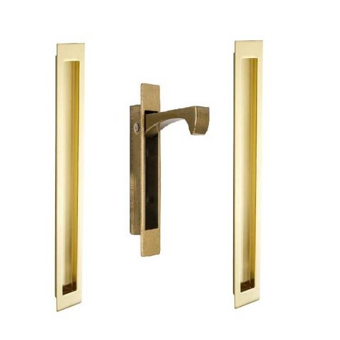 Zanda Verve 300mm Sliding Door Pull Kit Satin Brass