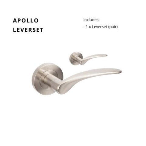 Zanda Apollo Round Lever Only Brushed Nickel