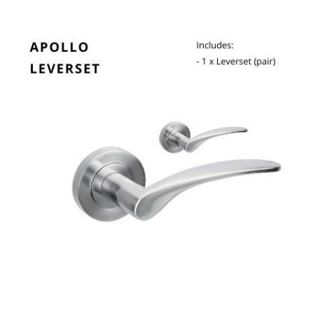 Zanda Apollo Round Lever Only Satin Chrome