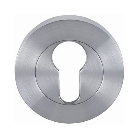 Zanda Aston 55mm Round Euro Escutcheon (Pair) Satin Chrome