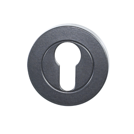 Zanda Aston 55mm Round Euro Escutcheon (Pair) Matte Black