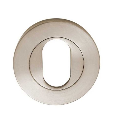 Zanda Aston 55mm Round Oval Escutcheon (Pair) Brushed Nickel