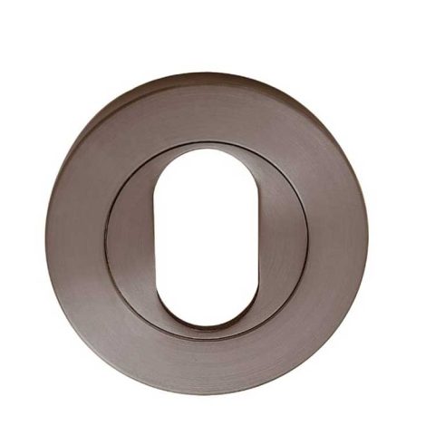Zanda Aston 55mm Round Oval Escutcheon (Pair) Graphite Nickel