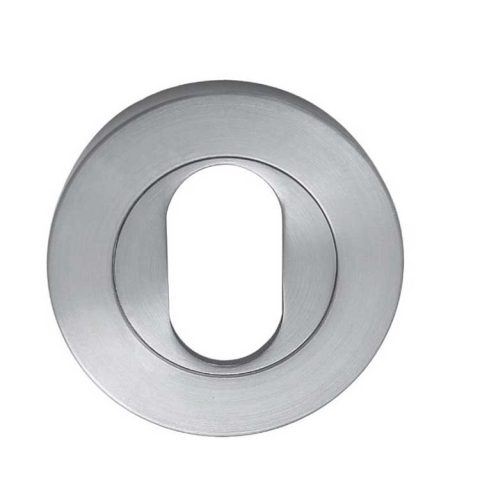 Zanda Aston 55mm Round Oval Escutcheon (Pair) Satin Chrome