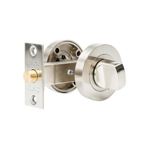 Zanda 52.5mm Round Privacy Turn Kit Brushed Nickel