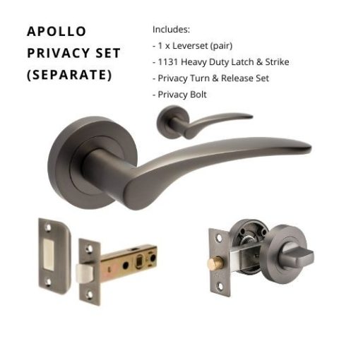 Zanda Apollo Round Privacy Set Graphite Nickel