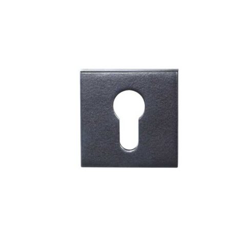 Zanda Aston 55mm Square Euro Escutcheon (Pair) Matte Black