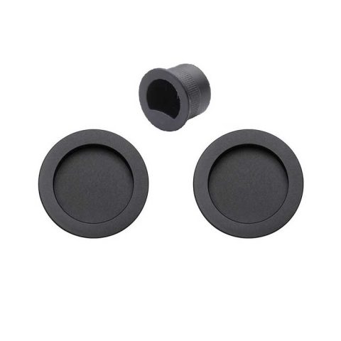 Zanda Visca Passage Sliding Door Pull Matte Black