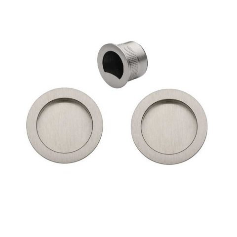 Zanda Visca Passage Sliding Door Pull Brushed Nickel