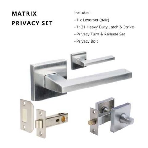 Zanda Matrix Square Door Handle Lever Set
